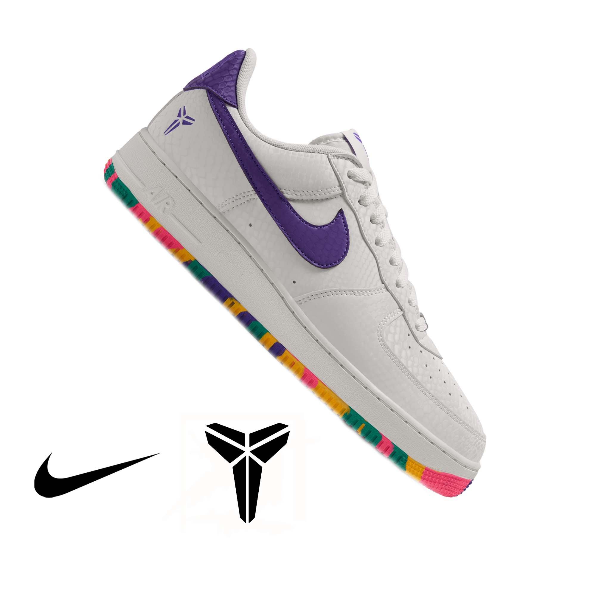 Nike Kobe Air Force 1 Low "Mamba Eterno" Men's Shoe - PINK/WHITE/PINK/PINK